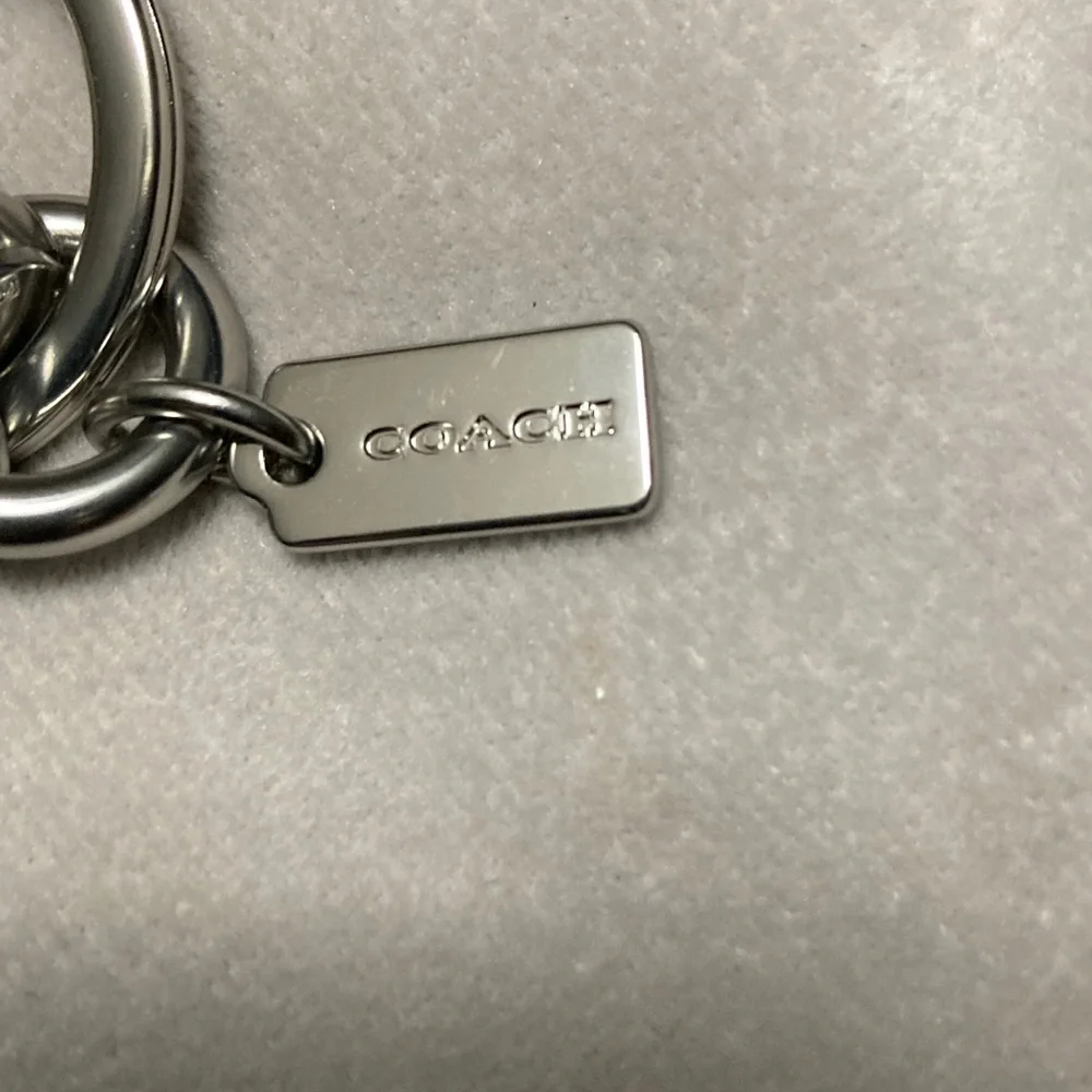 Coach Charm Silver “C” Bag key holder/Charm - Picture 3 of 6